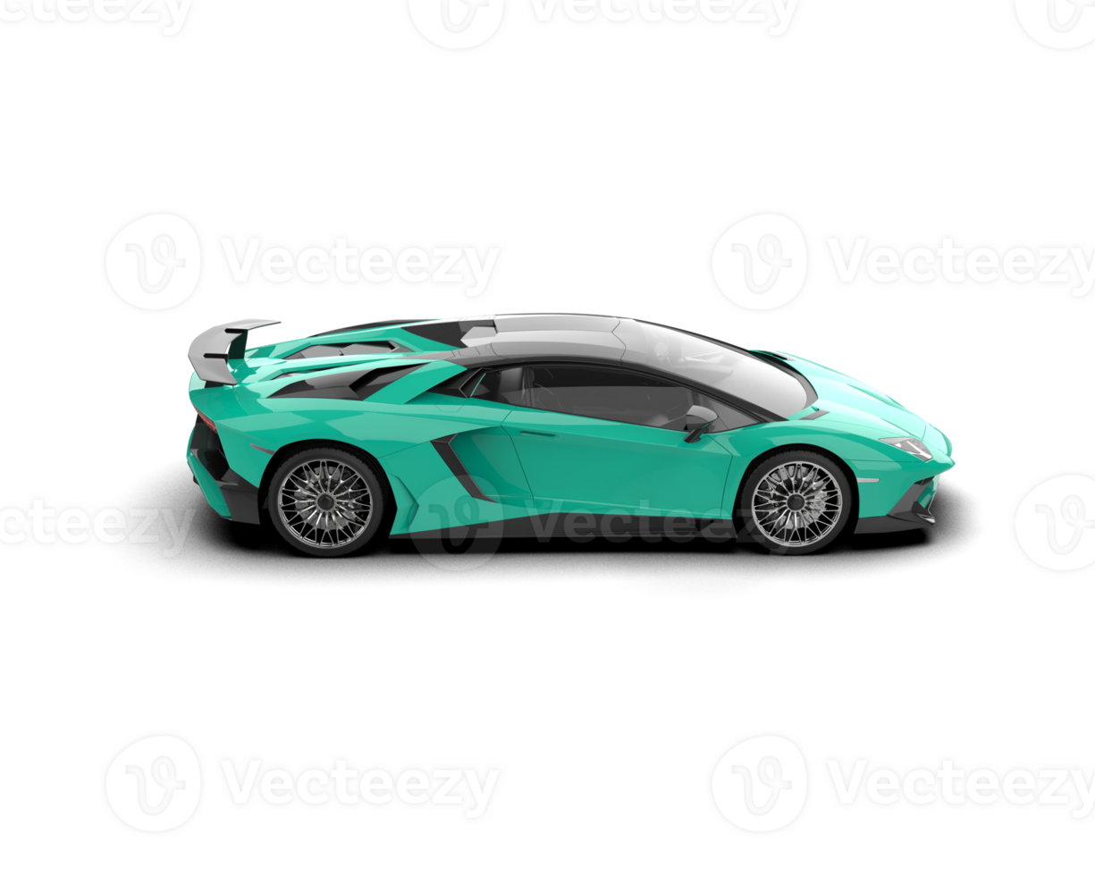 Realistic sport car isolated on background. 3d rendering - illustration png