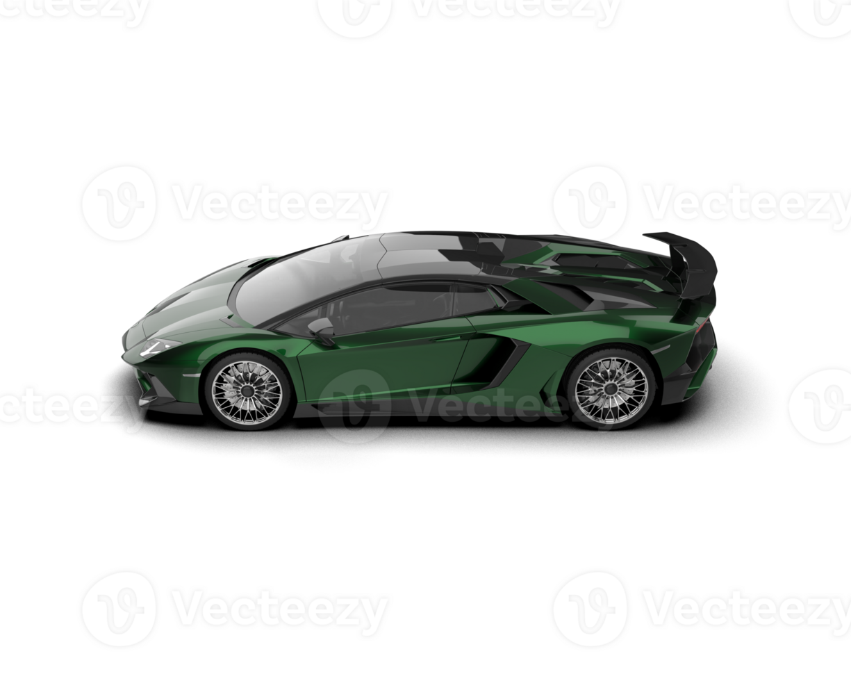 Realistic sport car isolated on background. 3d rendering - illustration png