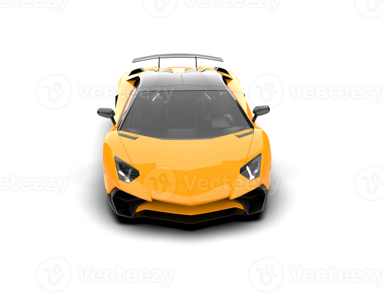 Realistic sport car isolated on background. 3d rendering - illustration png