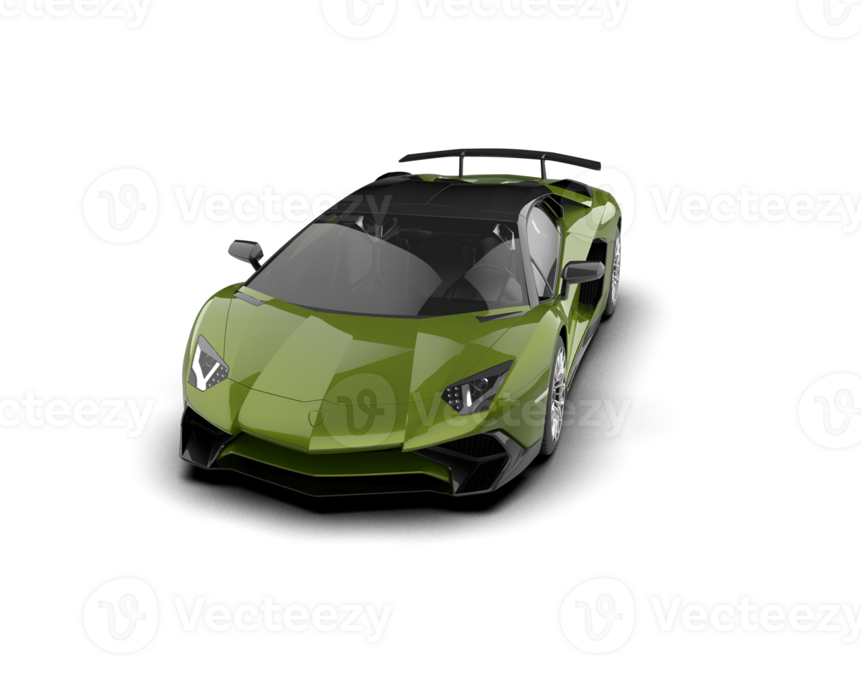 Realistic sport car isolated on background. 3d rendering - illustration png