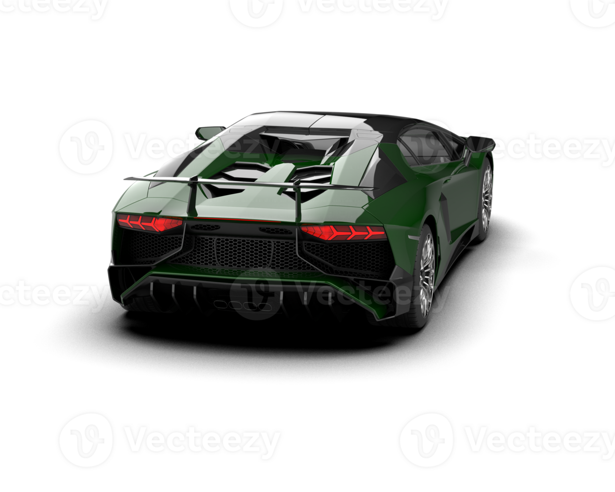 Realistic sport car isolated on background. 3d rendering - illustration png
