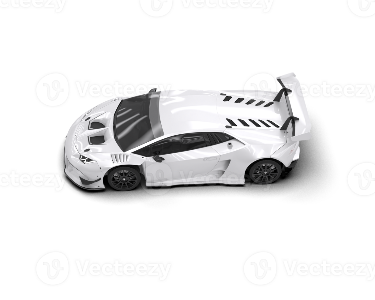 Realistic sport car isolated on background. 3d rendering - illustration png