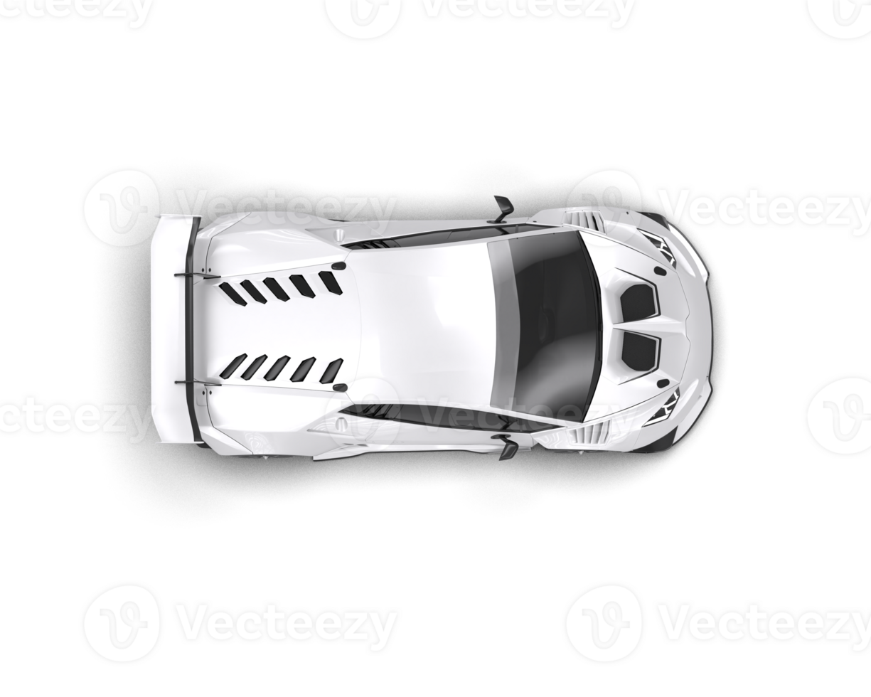 Realistic sport car isolated on background. 3d rendering - illustration png