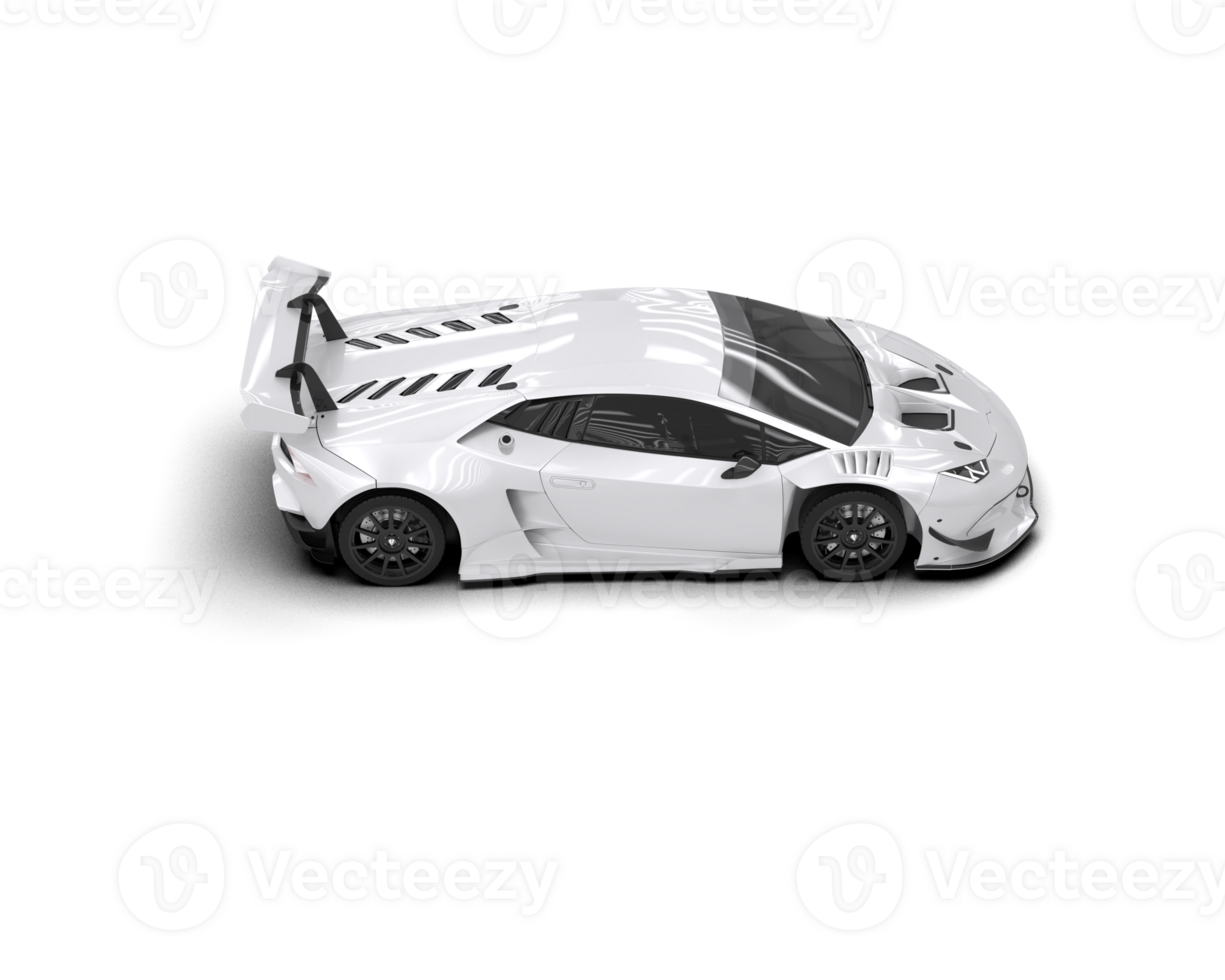 Realistic sport car isolated on background. 3d rendering - illustration png