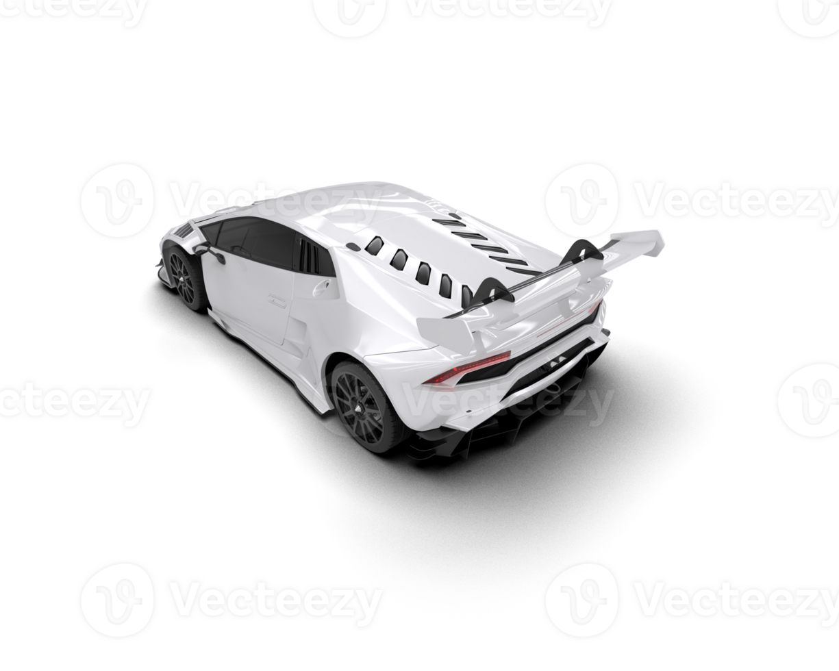 Realistic sport car isolated on background. 3d rendering - illustration png