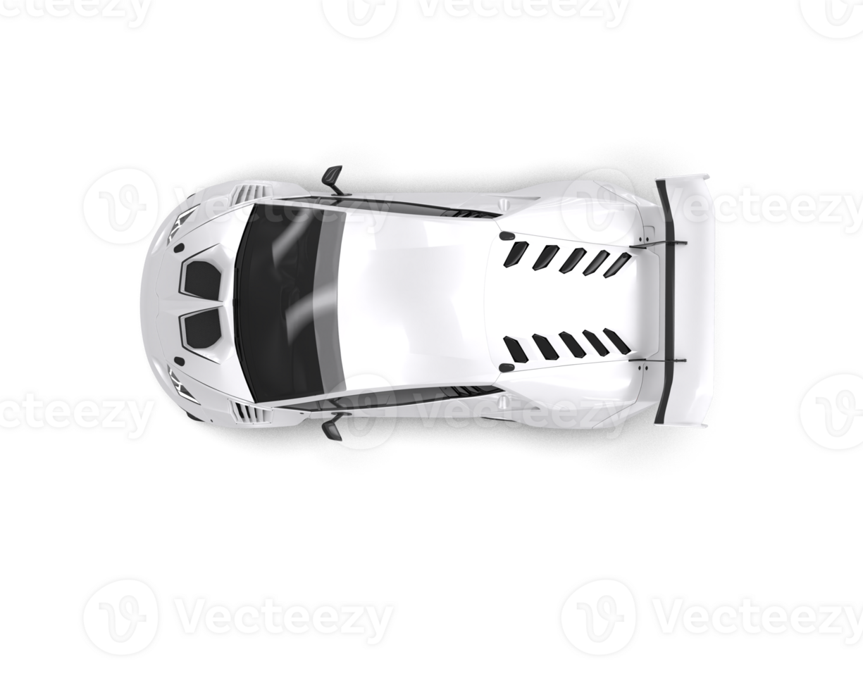 Realistic sport car isolated on background. 3d rendering - illustration png
