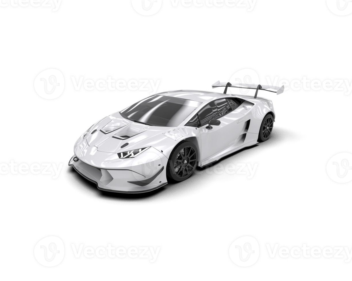 Realistic sport car isolated on background. 3d rendering - illustration png