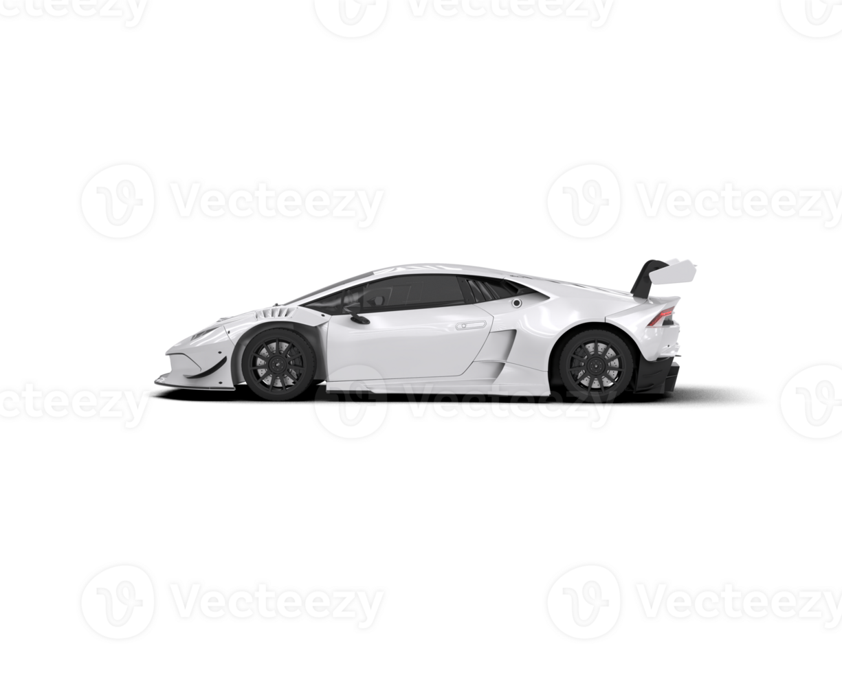 Realistic sport car isolated on background. 3d rendering - illustration png