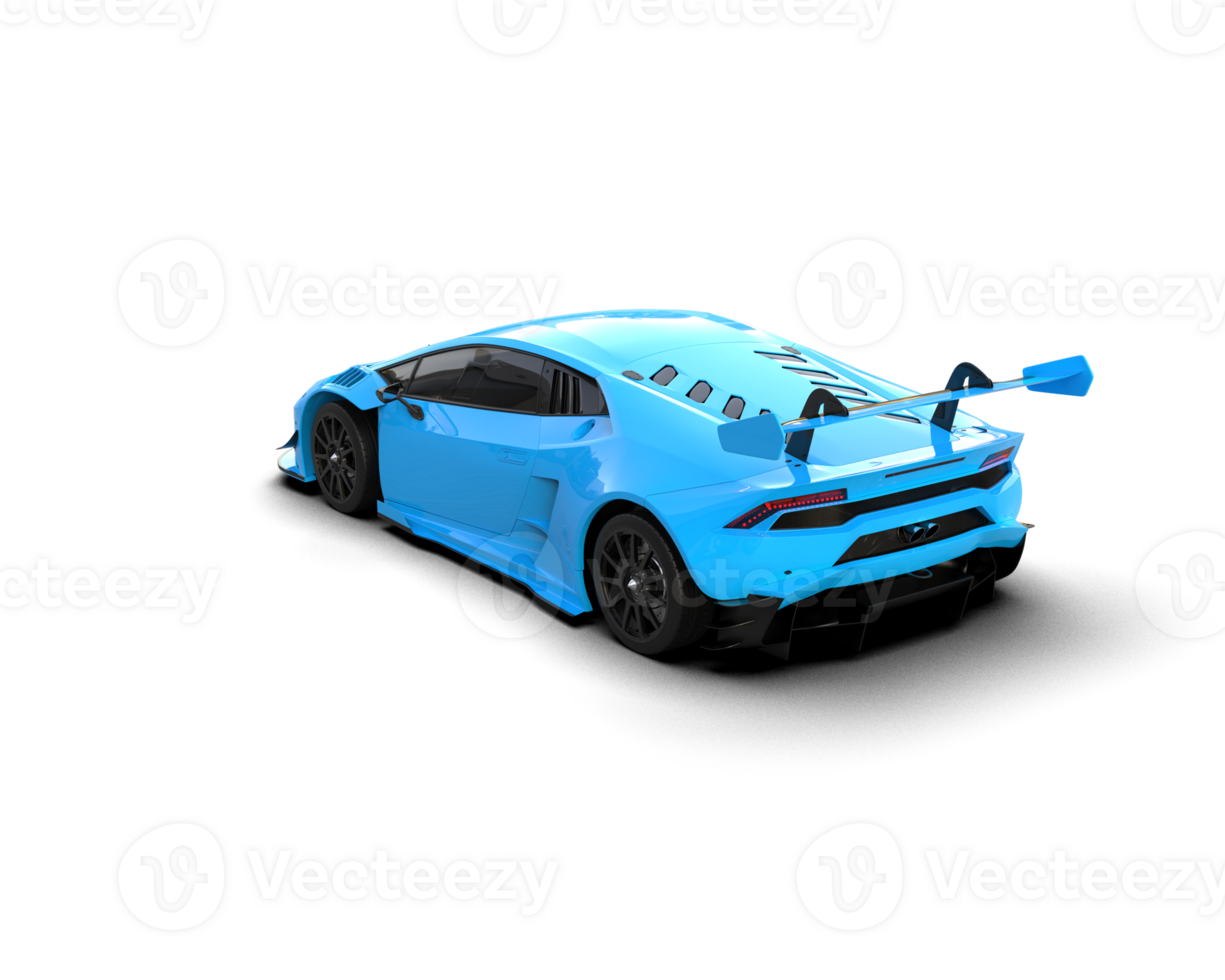 Realistic sport car isolated on background. 3d rendering - illustration png