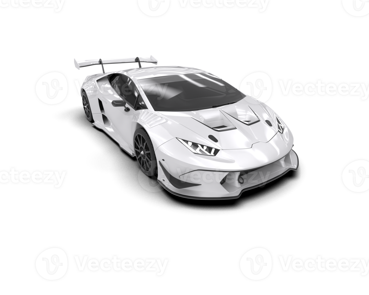 Realistic sport car isolated on background. 3d rendering - illustration png