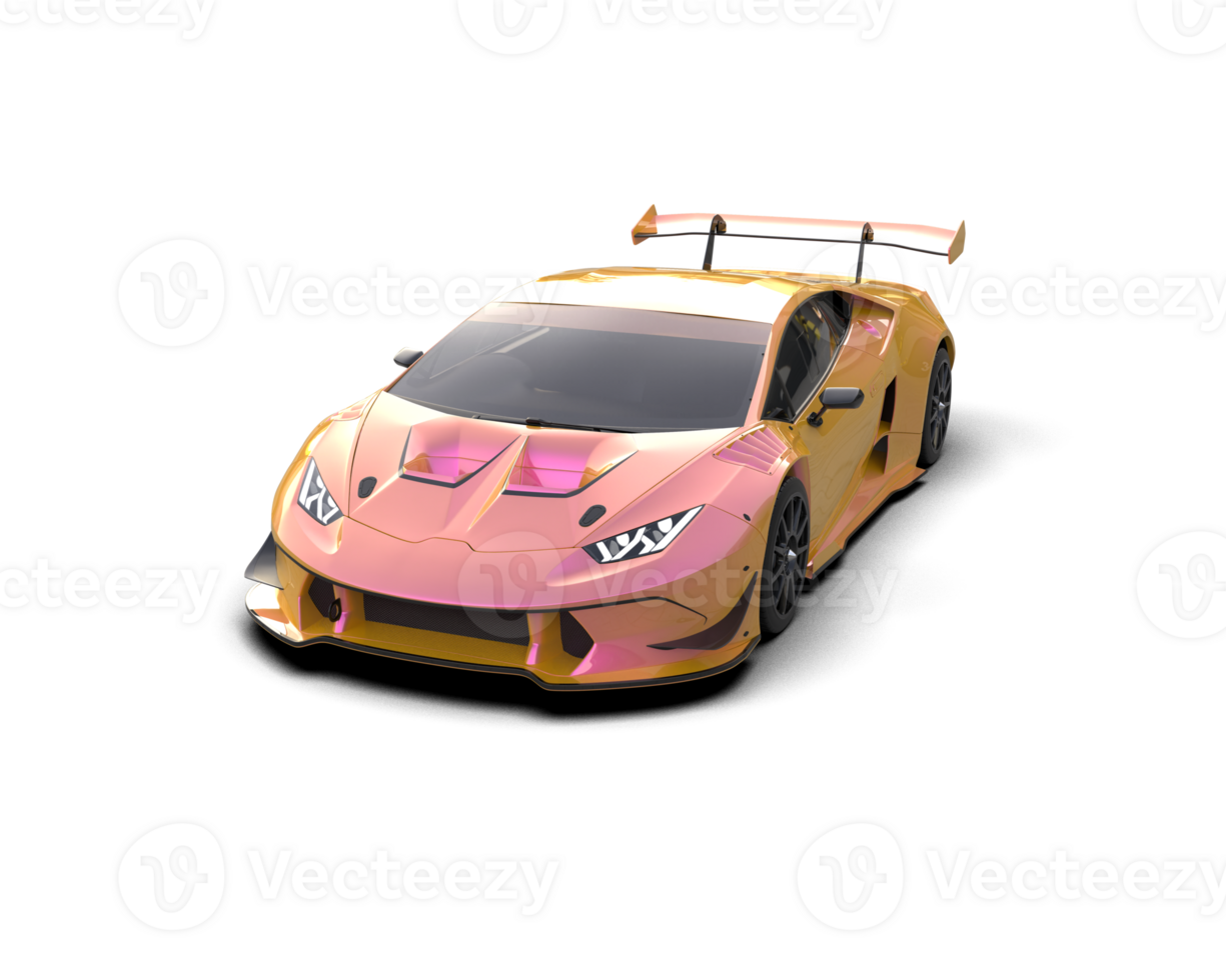 Realistic sport car isolated on background. 3d rendering - illustration png
