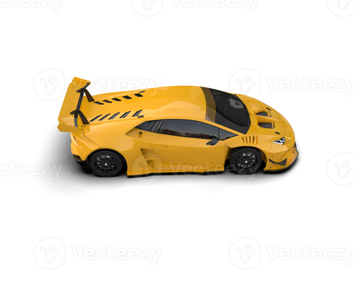 Realistic sport car isolated on background. 3d rendering - illustration png