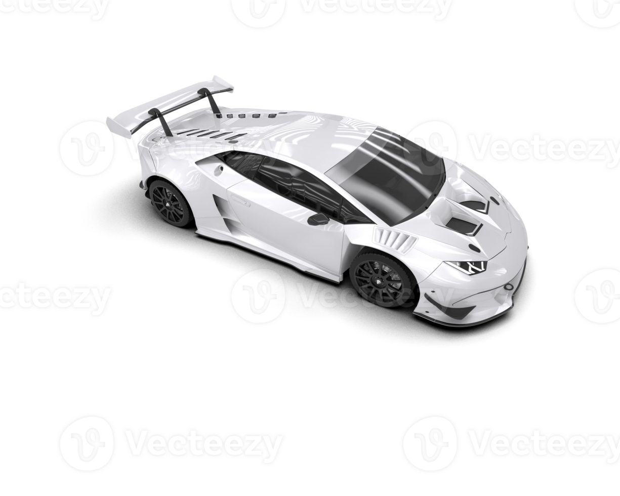 Realistic sport car isolated on background. 3d rendering - illustration png