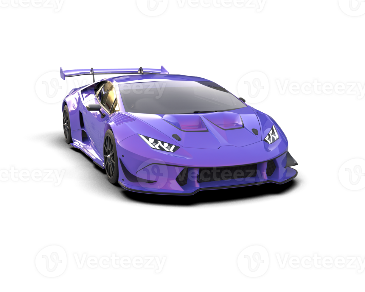 Realistic sport car isolated on background. 3d rendering - illustration png