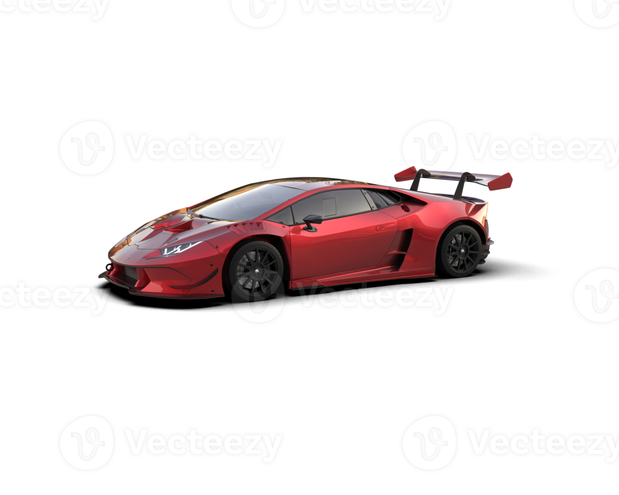 Realistic sport car isolated on background. 3d rendering - illustration png