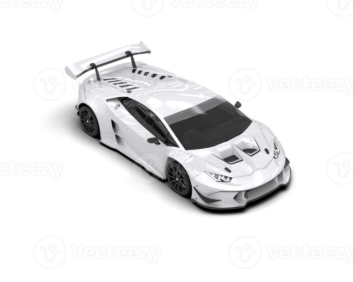 Realistic sport car isolated on background. 3d rendering - illustration png
