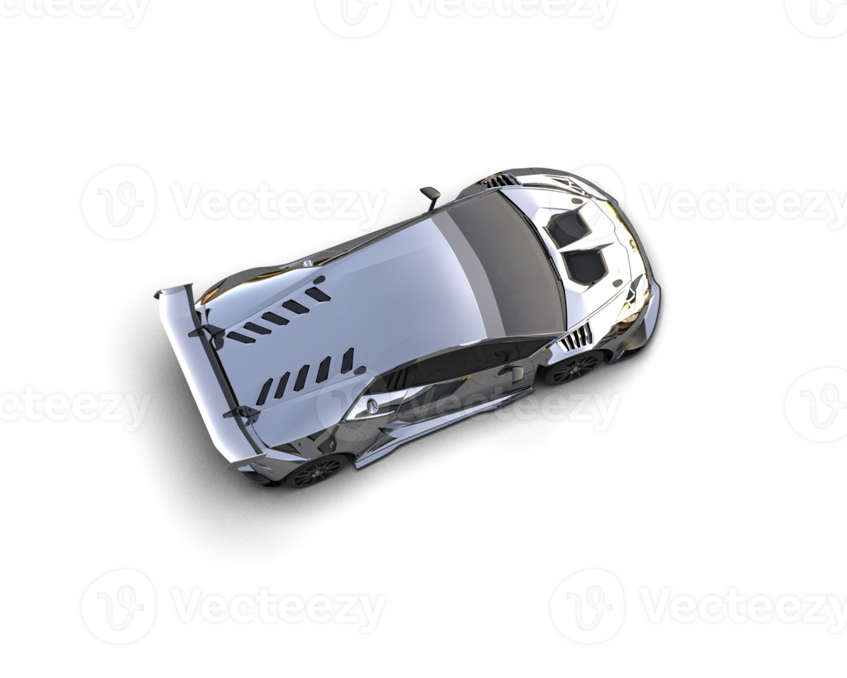 Realistic sport car isolated on background. 3d rendering - illustration png