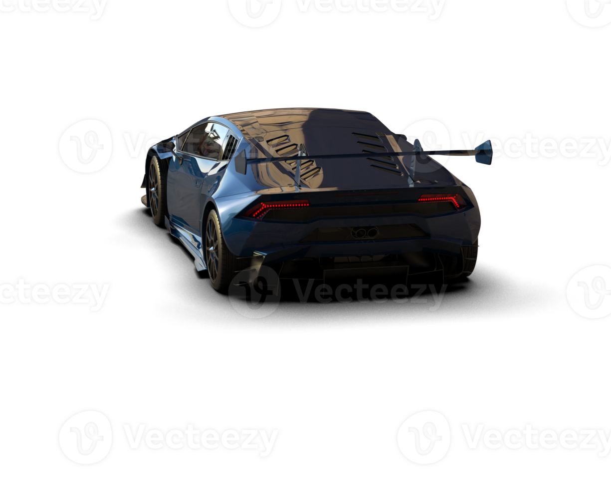 Realistic sport car isolated on background. 3d rendering - illustration png
