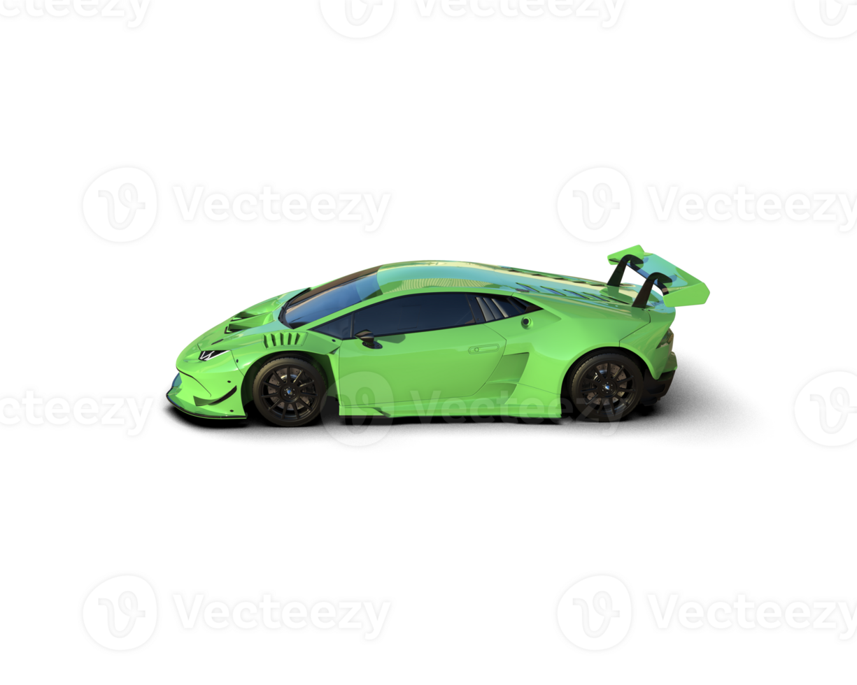 Realistic sport car isolated on background. 3d rendering - illustration png