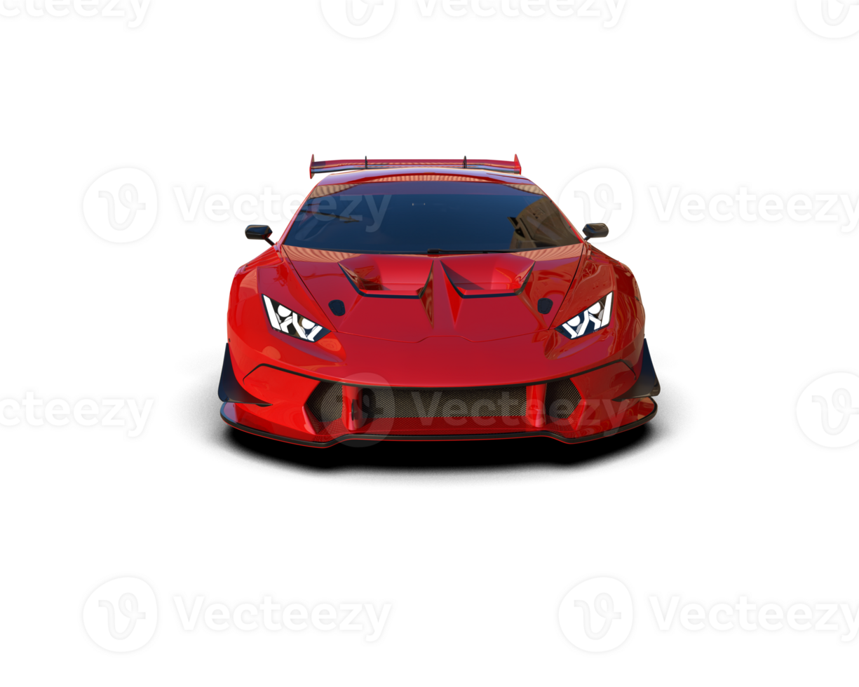 Realistic sport car isolated on background. 3d rendering - illustration png
