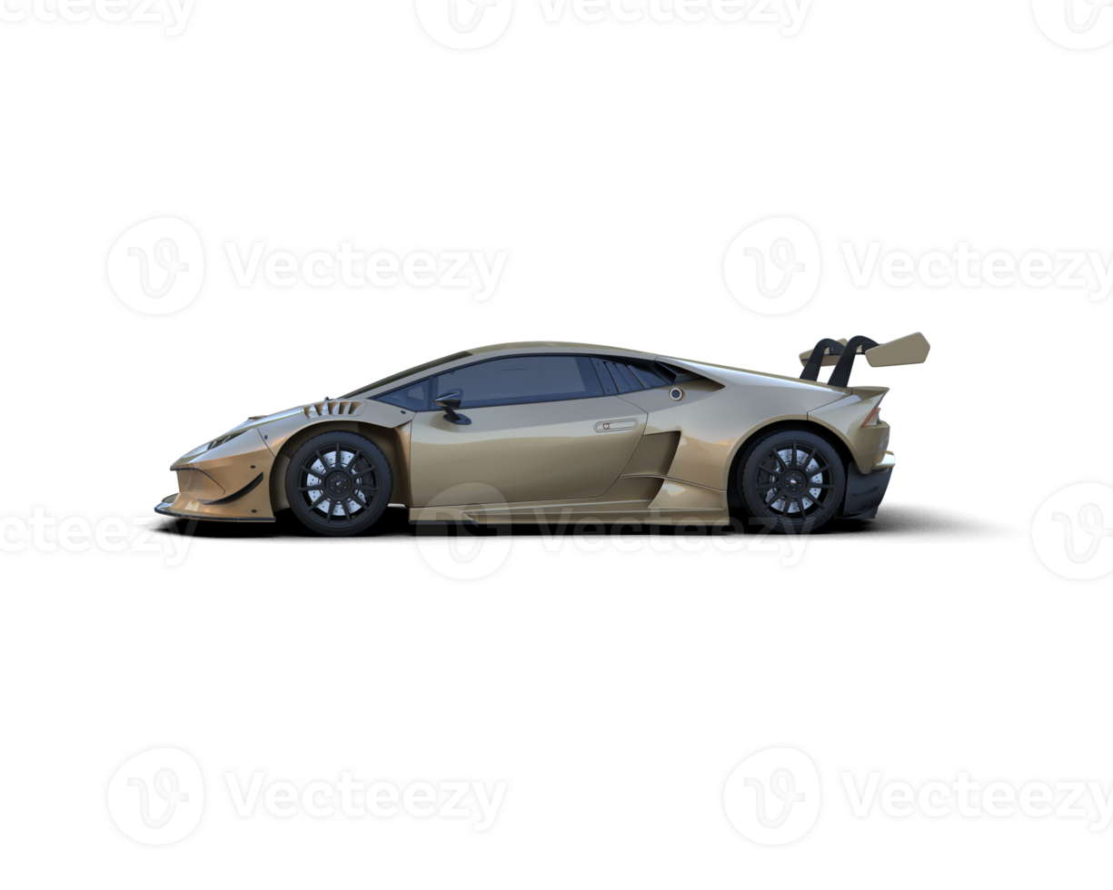 Realistic sport car isolated on background. 3d rendering - illustration png