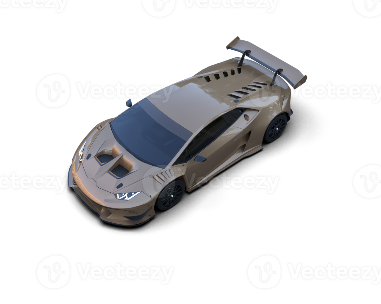 Realistic sport car isolated on background. 3d rendering - illustration png