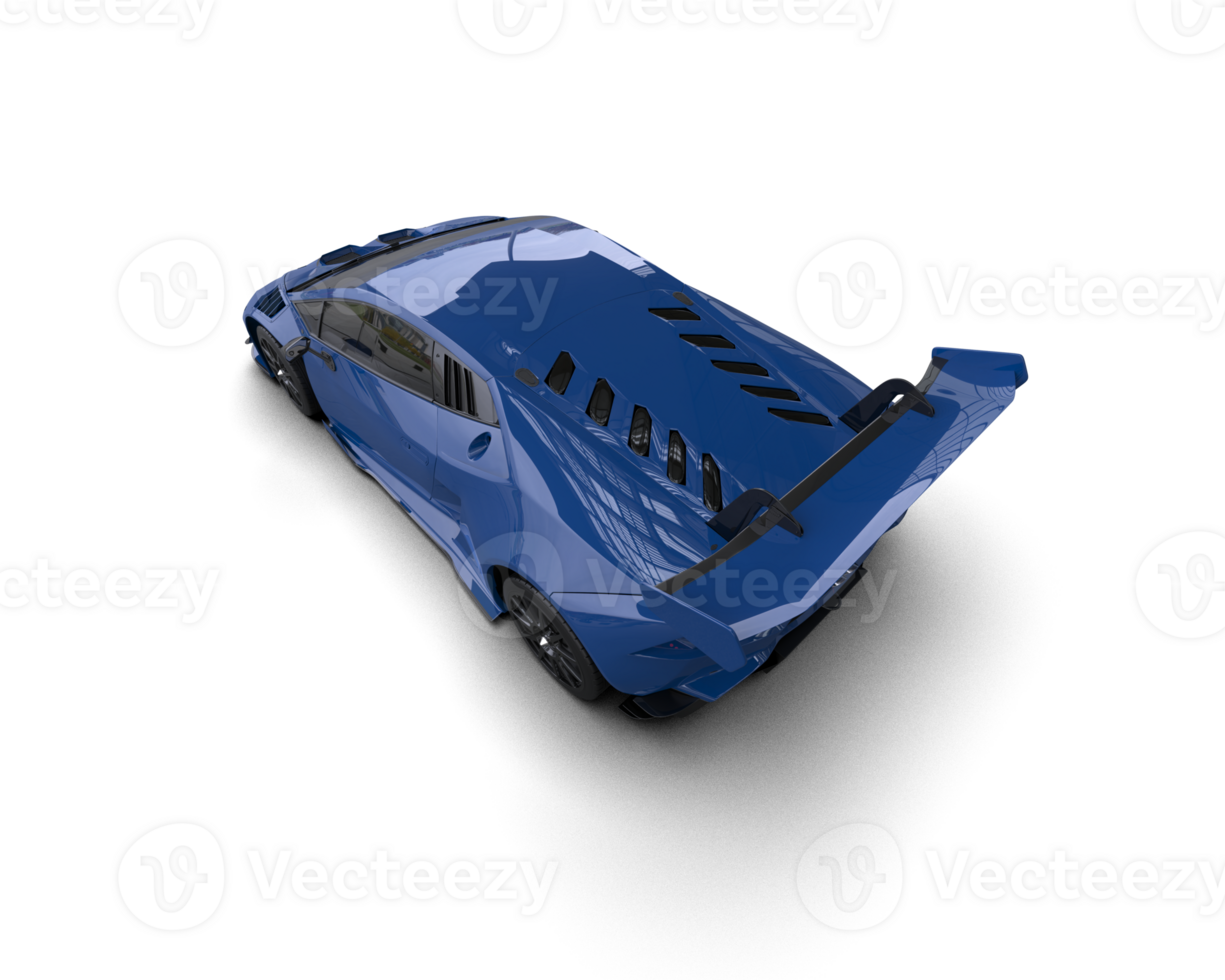 Realistic sport car isolated on background. 3d rendering - illustration png