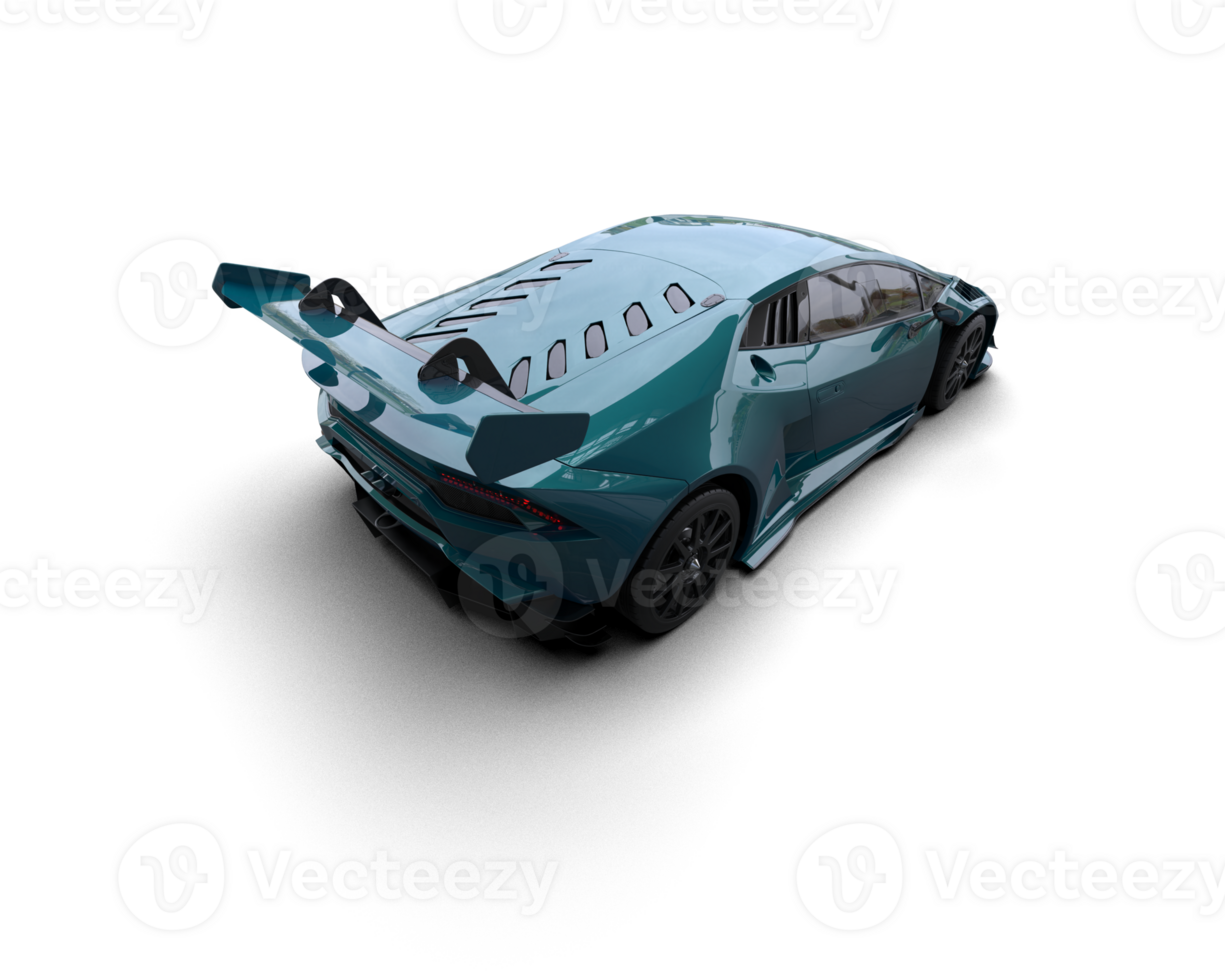 Realistic sport car isolated on background. 3d rendering - illustration png