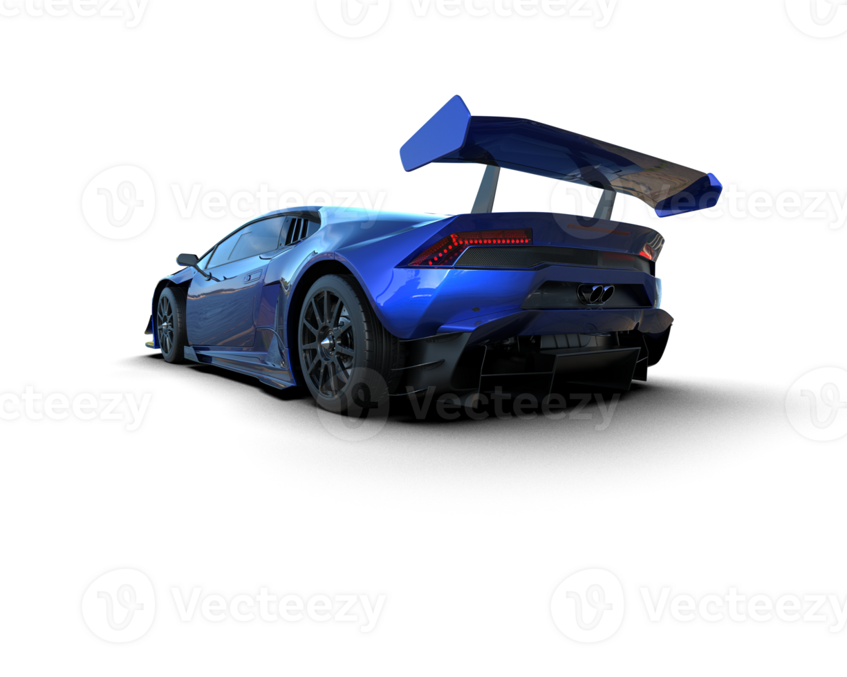 Realistic sport car isolated on background. 3d rendering - illustration png