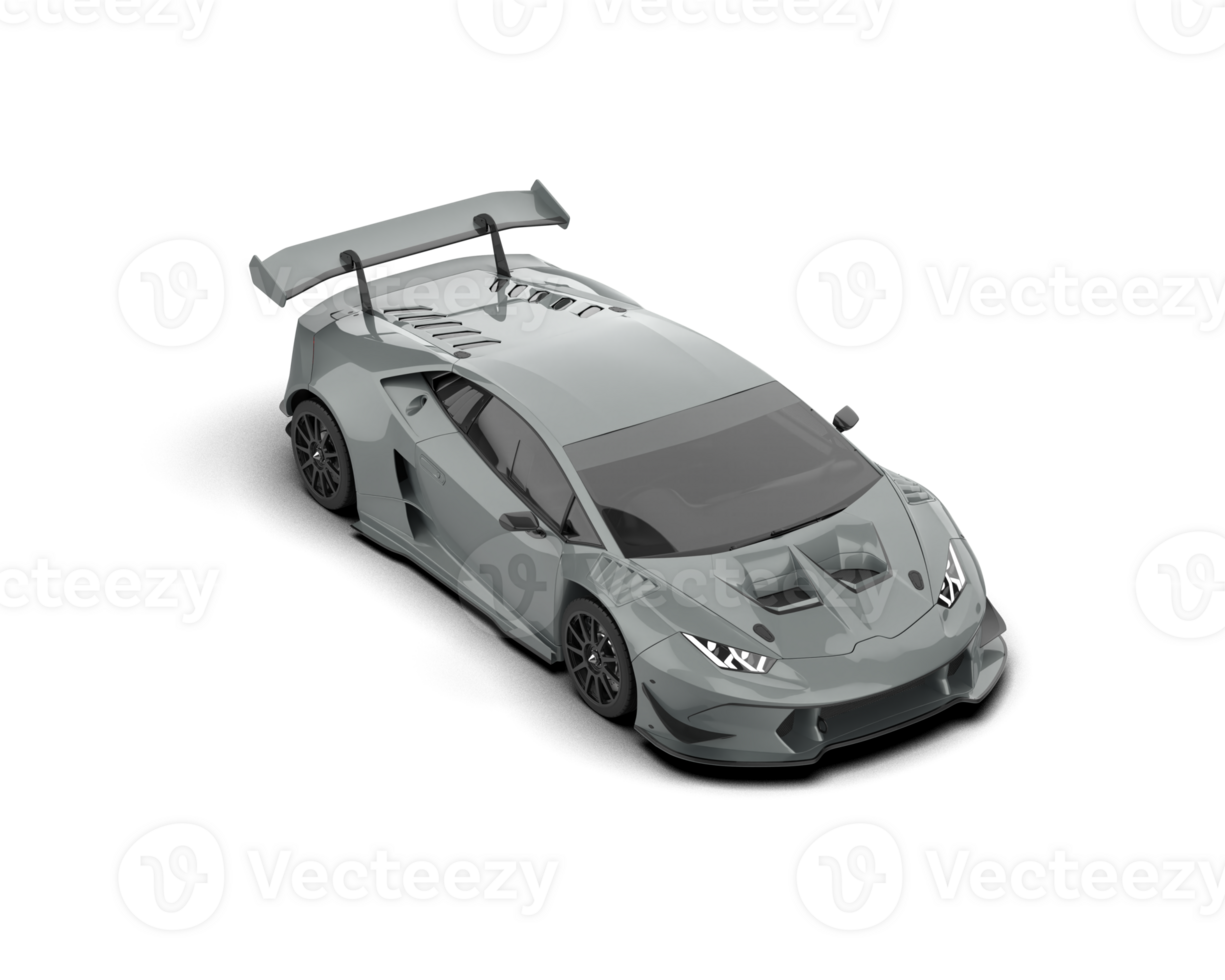 Realistic sport car isolated on background. 3d rendering - illustration png