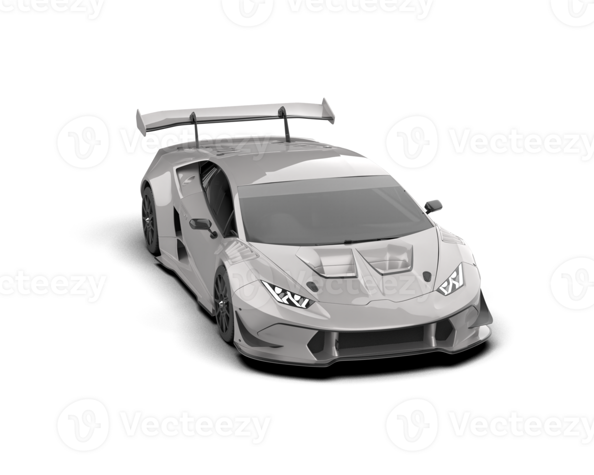 Realistic sport car isolated on background. 3d rendering - illustration png