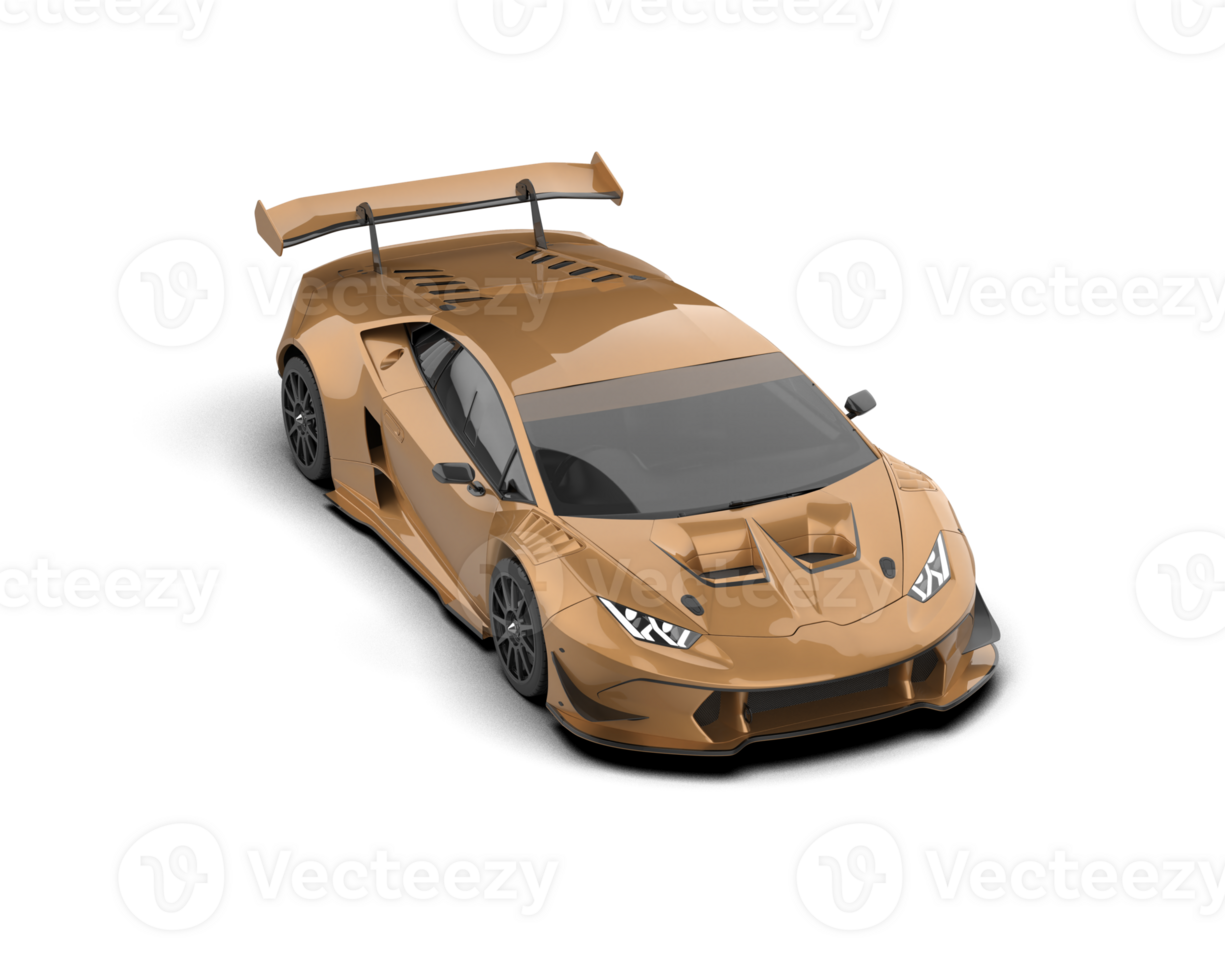 Realistic sport car isolated on background. 3d rendering - illustration png