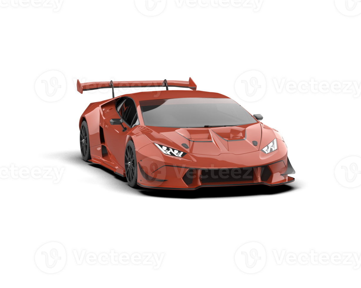 Realistic sport car isolated on background. 3d rendering - illustration png