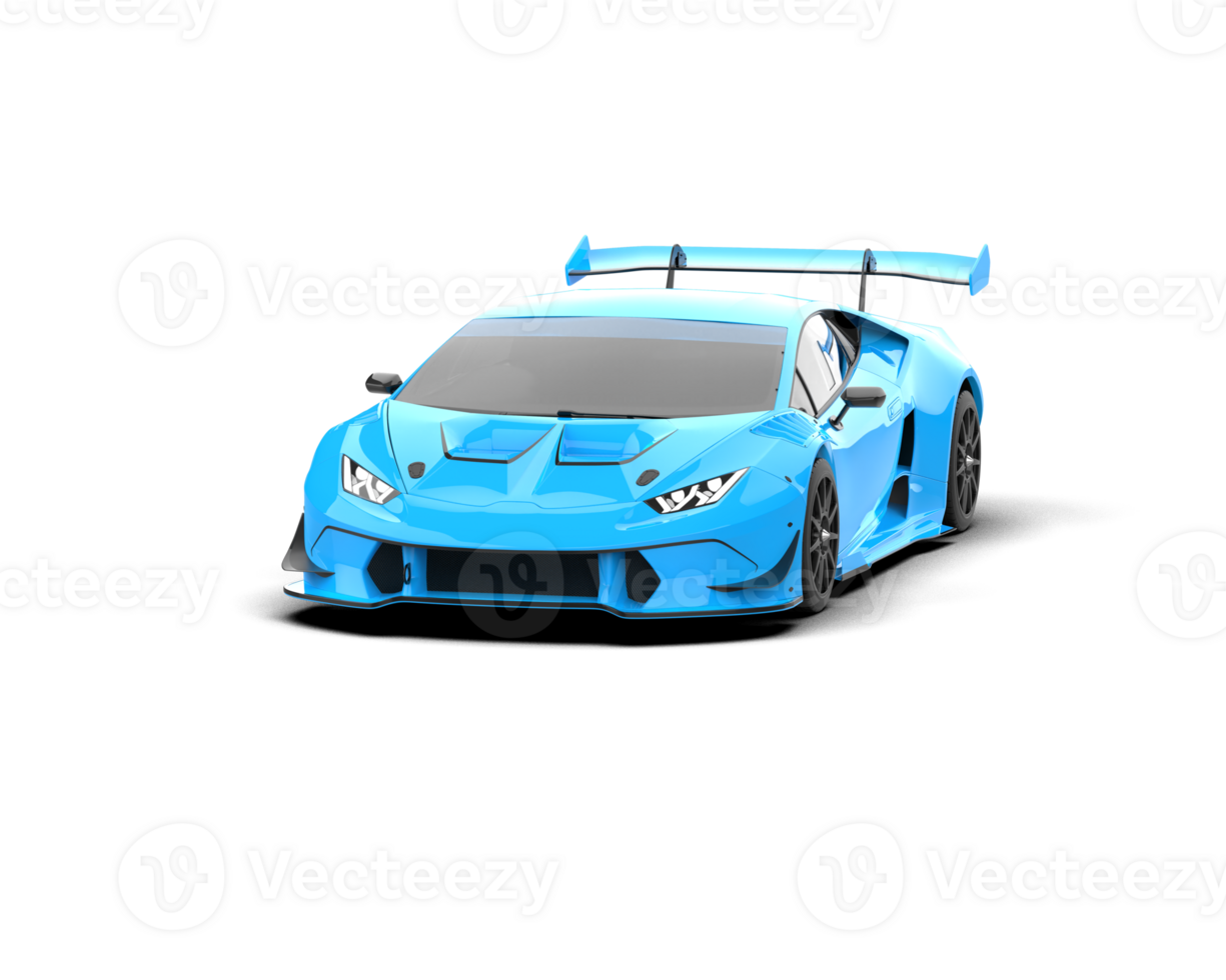 Realistic sport car isolated on background. 3d rendering - illustration png