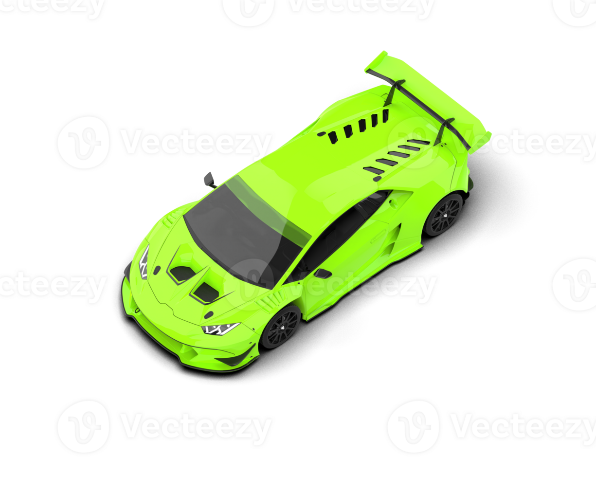 Realistic sport car isolated on background. 3d rendering - illustration png