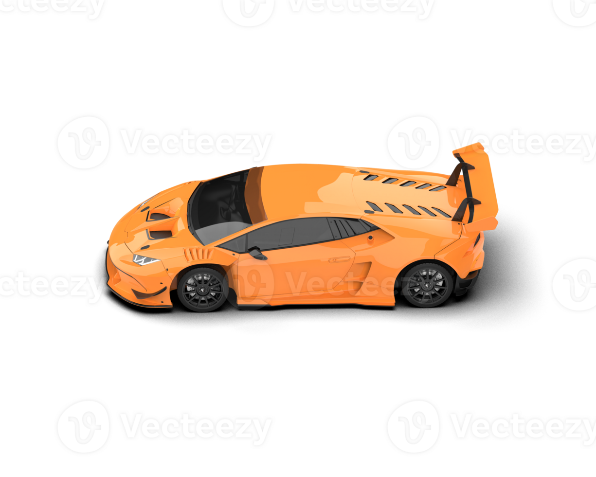 Realistic sport car isolated on background. 3d rendering - illustration png