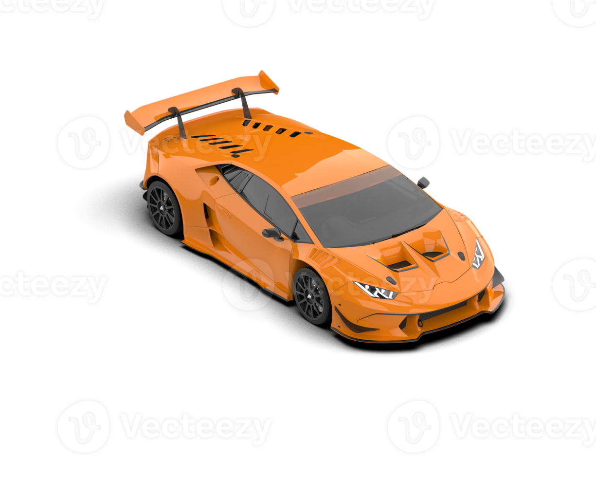 Realistic sport car isolated on background. 3d rendering - illustration png