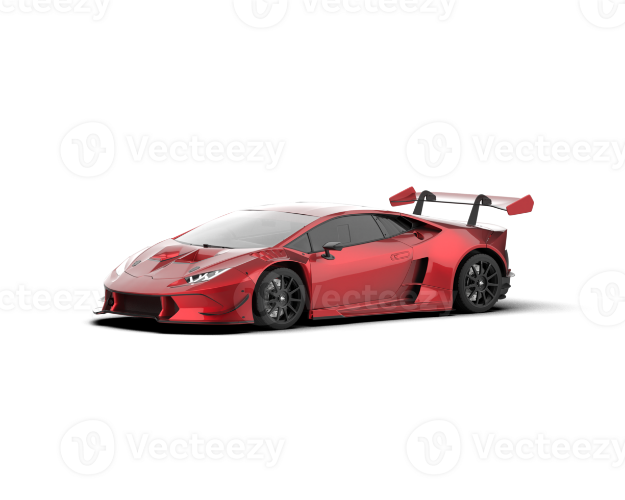 Realistic sport car isolated on background. 3d rendering - illustration png