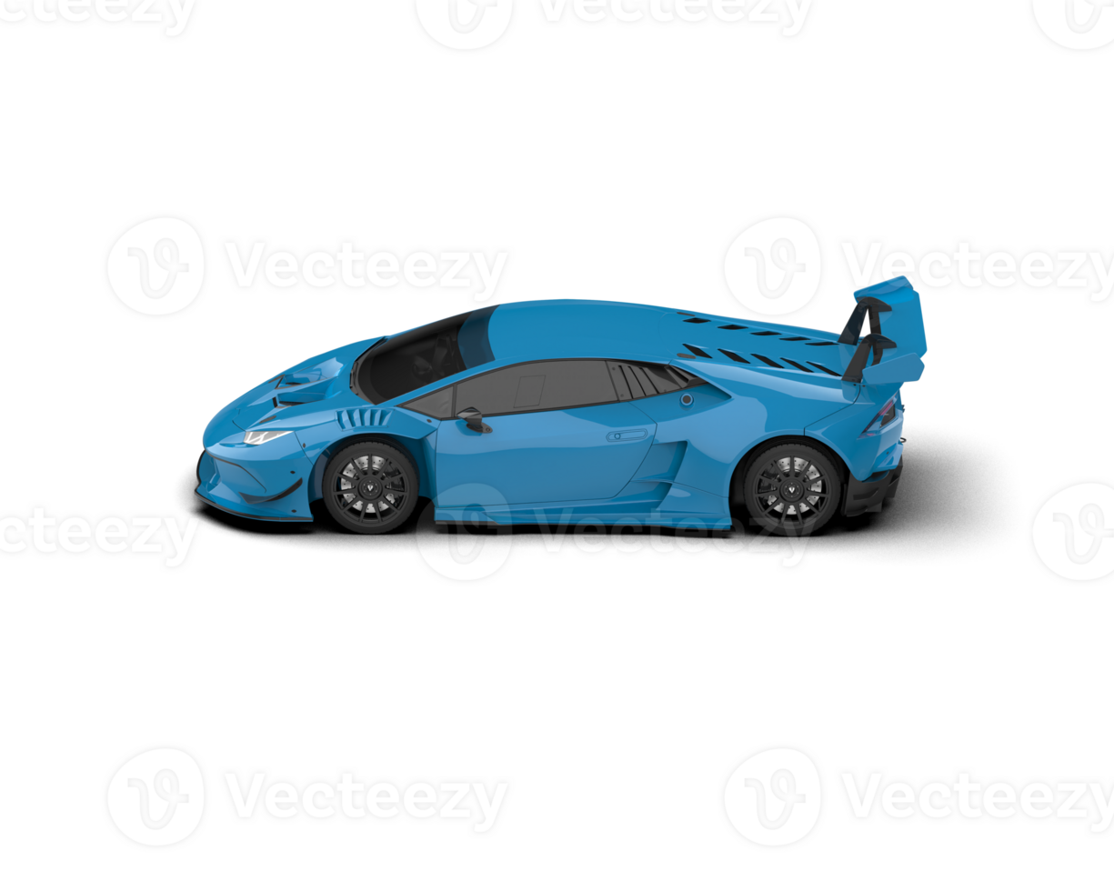 Realistic sport car isolated on background. 3d rendering - illustration png