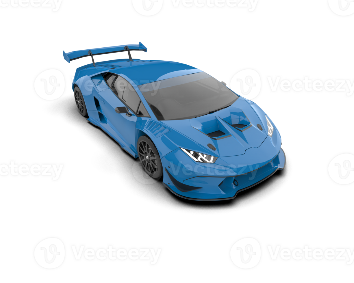 Realistic sport car isolated on background. 3d rendering - illustration png