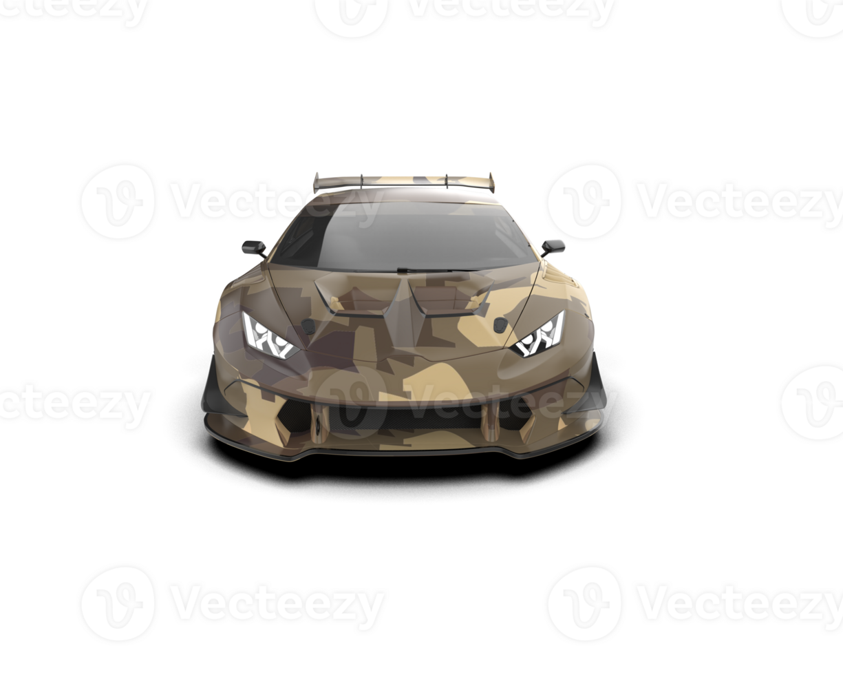 Realistic sport car isolated on background. 3d rendering - illustration png