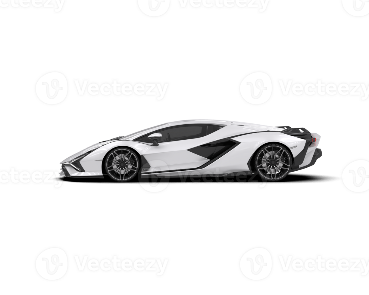Realistic sport car isolated on background. 3d rendering - illustration png