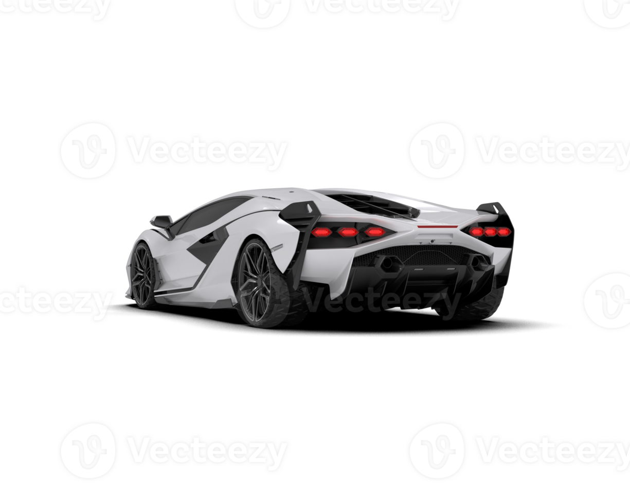 Realistic sport car isolated on background. 3d rendering - illustration png