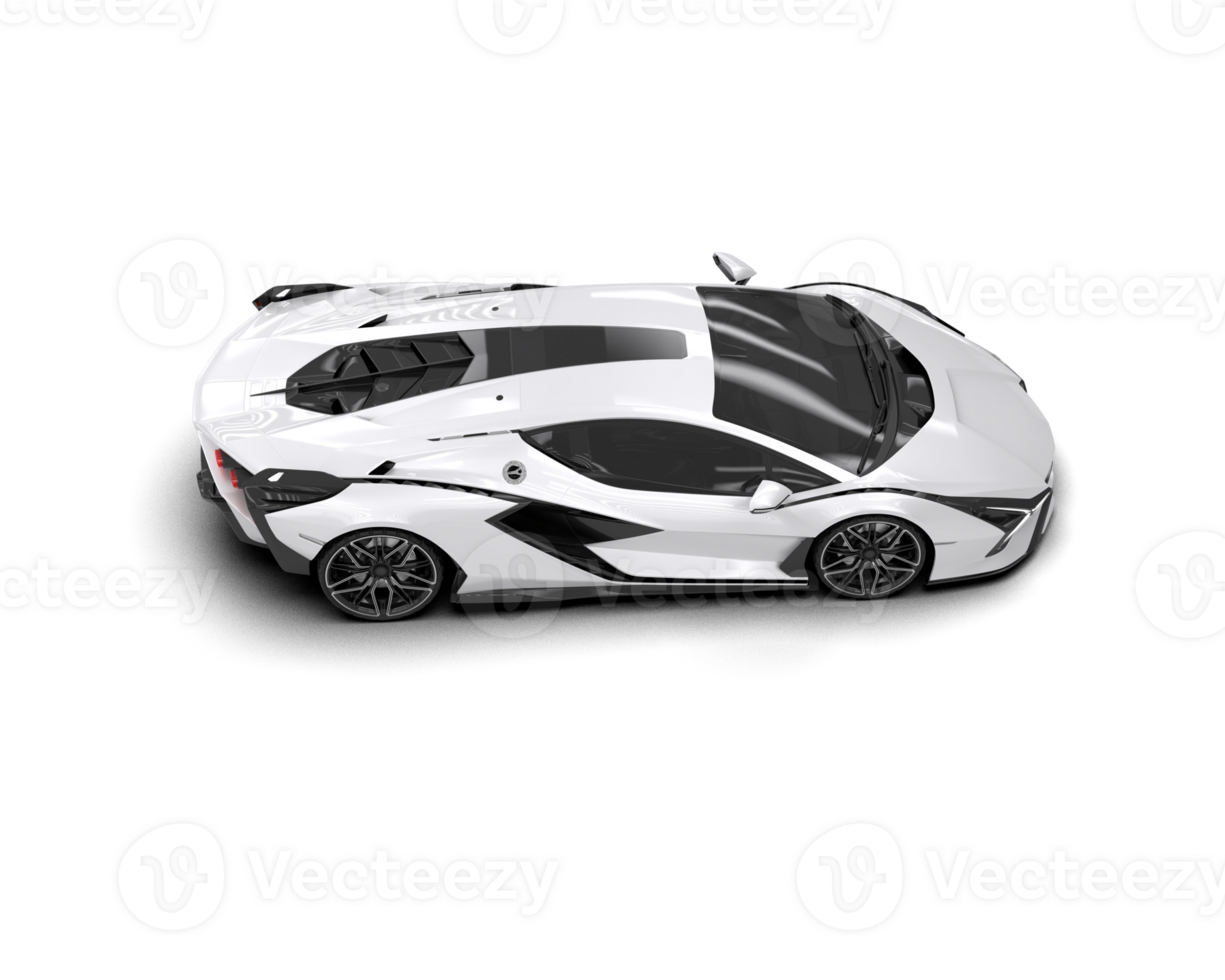 Realistic sport car isolated on background. 3d rendering - illustration png