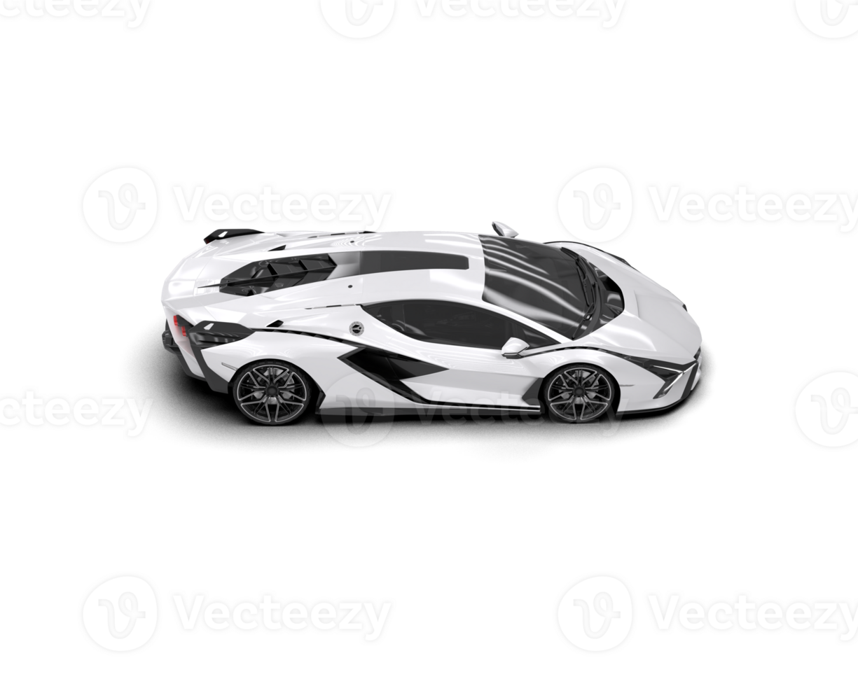 Realistic sport car isolated on background. 3d rendering - illustration png