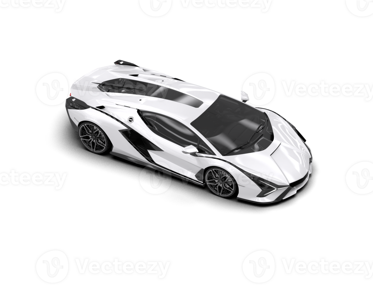 Realistic sport car isolated on background. 3d rendering - illustration png