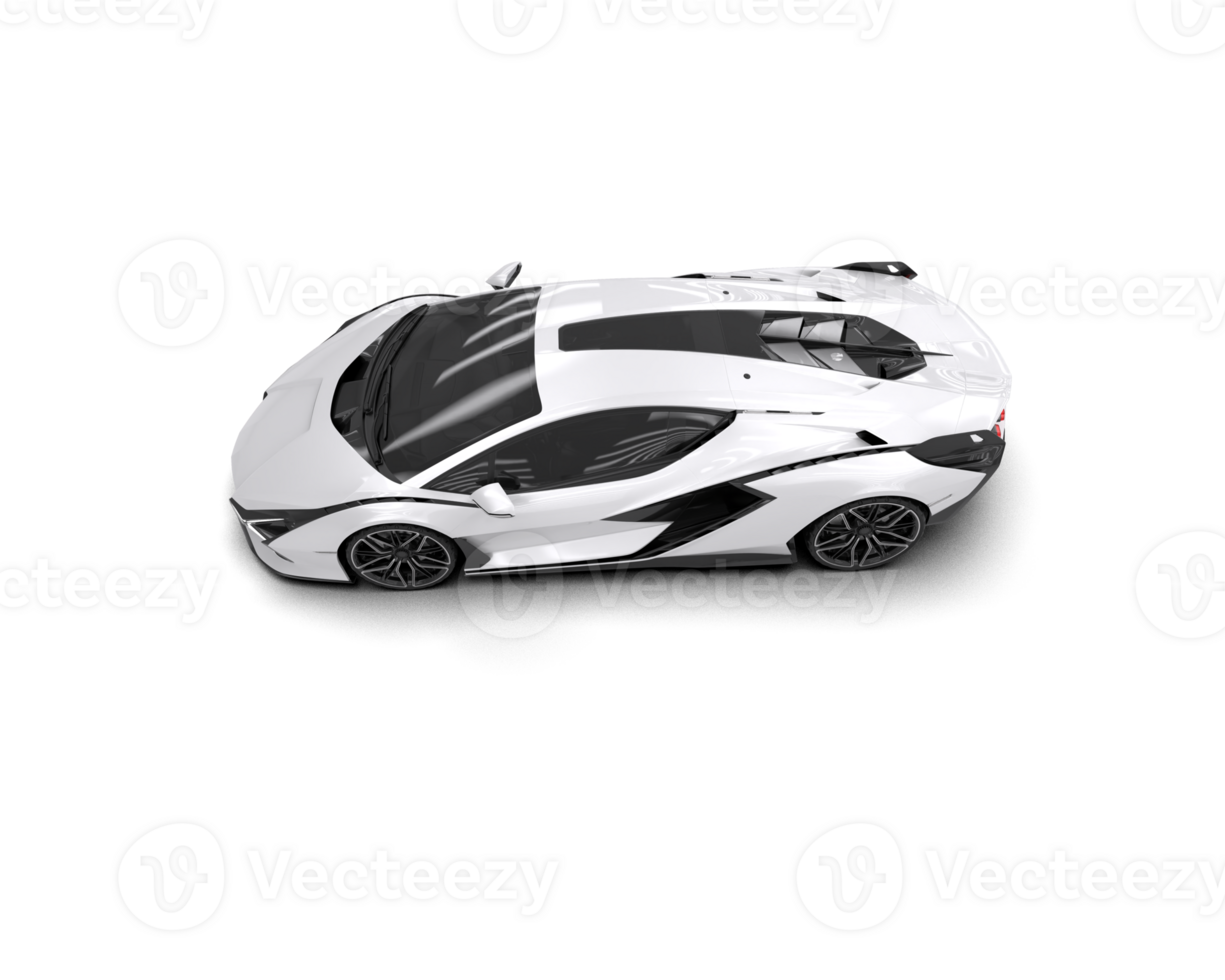 Realistic sport car isolated on background. 3d rendering - illustration png
