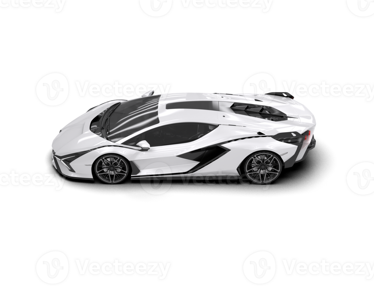 Realistic sport car isolated on background. 3d rendering - illustration png