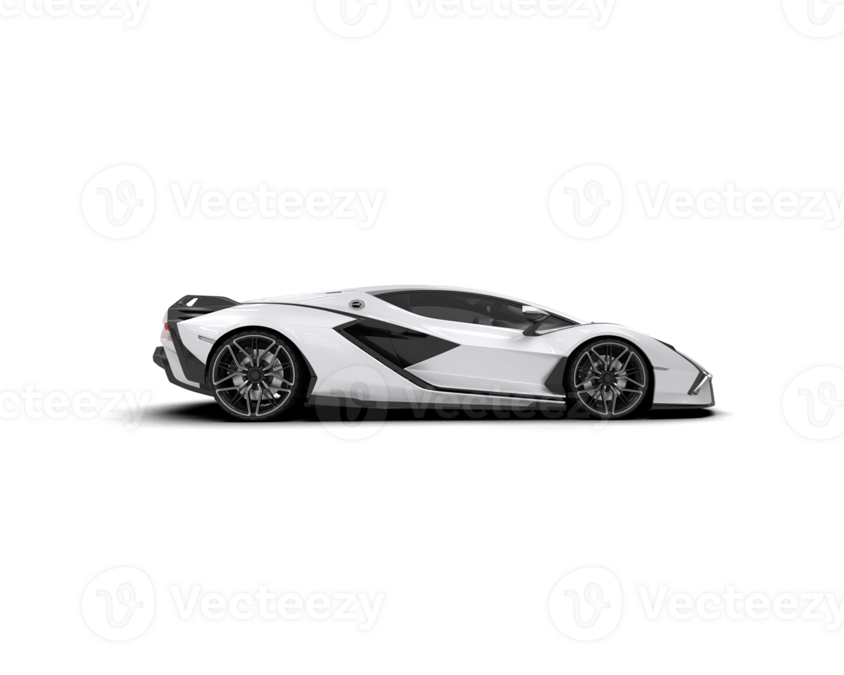 Realistic sport car isolated on background. 3d rendering - illustration png