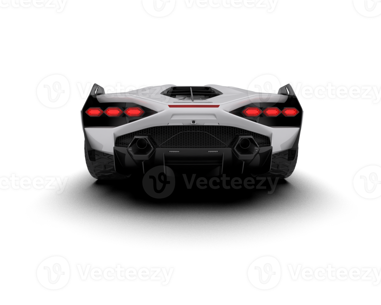 Realistic sport car isolated on background. 3d rendering - illustration png